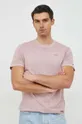 ροζ Βαμβακερό μπλουζάκι Pepe Jeans Jacko