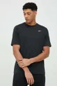 czarny Reebok t-shirt treningowy Męski