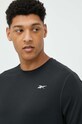Odzież Reebok t-shirt treningowy HT1702 czarny