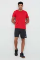 Reebok t-shirt in cotone rosso