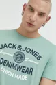 menta Jack & Jones tricou din bumbac JJELOGO De bărbați