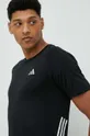чёрный Футболка для бега adidas Performance Run Icons