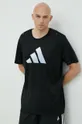 чорний Бігова футболка adidas Performance Run Icons