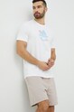adidas t-shirt bawełniany biały IC1675