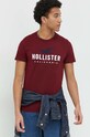 Hollister Co. t-shirt bordowy KI323.3026.520