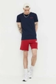 Hollister Co. t-shirt bawełniany granatowy