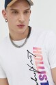 Hollister Co. t-shirt bawełniany biały KI323.3057.101