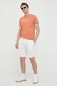 Βαμβακερό μπλουζάκι Pepe Jeans Richme πορτοκαλί