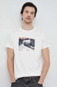 beżowy Pepe Jeans t-shirt bawełniany Rahmon