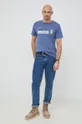 Bavlnené tričko Pepe Jeans Rafa modrá