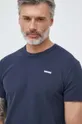 granatowy Pepe Jeans t-shirt bawełniany Relford Męski