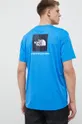 niebieski The North Face t-shirt sportowy Reaxion Red Box
