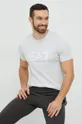 szary EA7 Emporio Armani t-shirt bawełniany Męski