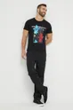 Βαμβακερό μπλουζάκι Emporio Armani Underwear μαύρο