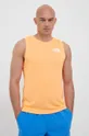 pomarańczowy The North Face t-shirt sportowy Mountain Athletics