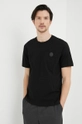 Trussardi t-shirt bawełniany czarny