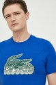 Lacoste tricou din bumbac albastru TH5070