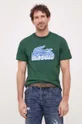 zelena Bombažna kratka majica Lacoste