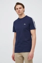 granatowy Lacoste t-shirt bawełniany