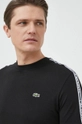 czarny Lacoste t-shirt bawełniany