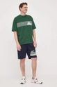 Lacoste t-shirt bawełniany zielony