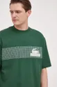zielony Lacoste t-shirt bawełniany