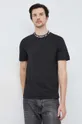 czarny Lacoste t-shirt