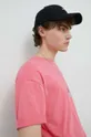 różowy Drykorn t-shirt bawełniany Thilo