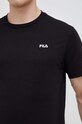 Fila t-shirt bawełniany Berloz FAM0340 czarny