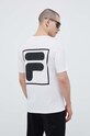 Fila t-shirt bawełniany biały FAM0348