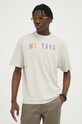Mustang t-shirt bawełniany beżowy 1014017.2081