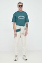 Tommy Hilfiger t-shirt x Shawn Mendes MW0MW31189.PPYX turkusowy SS23
