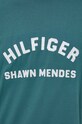 Tommy Hilfiger t-shirt x Shawn Mendes MW0MW31189.PPYX turkusowy