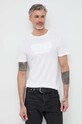 Βαμβακερό μπλουζάκι Guess λευκό M3GI56.K9RM3