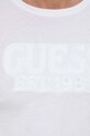 Βαμβακερό μπλουζάκι Guess M3GI56.K9RM3 λευκό