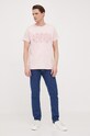 Guess t-shirt bawełniany M3GI15.K8FQ4 różowy SS23