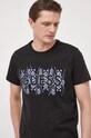Guess t-shirt bawełniany regular czarny M3GI15.K8FQ4