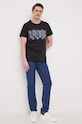Guess t-shirt bawełniany M3GI15.K8FQ4 czarny SS23