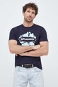 Guess t-shirt bawełniany nadruk granatowy M3GI61.K9RM1