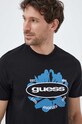 Guess t-shirt bawełniany nadruk czarny M3GI61.K9RM1