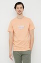 Guess t-shirt bawełniany M3GI30.K8FQ4 pomarańczowy SS23
