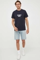 Guess t-shirt in cotone blu navy