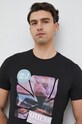 Guess t-shirt bawełniany czarny M3GI29.I3Z14