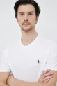 bela Bombažna kratka majica Polo Ralph Lauren