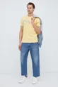 Хлопковая футболка Polo Ralph Lauren жёлтый