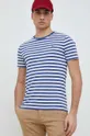 Βαμβακερό μπλουζάκι Polo Ralph Lauren σκούρο μπλε