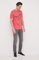 Bavlnené tričko Tommy Hilfiger MW0MW30037.PPYX ružová SS23