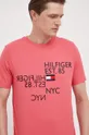 рожевий Бавовняна футболка Tommy Hilfiger