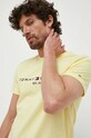 Tommy Hilfiger t-shirt bawełniany żółty MW0MW11797.PPYX
