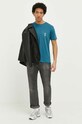 Billabong t-shirt bawełniany ABYZT01716 niebieski SS23